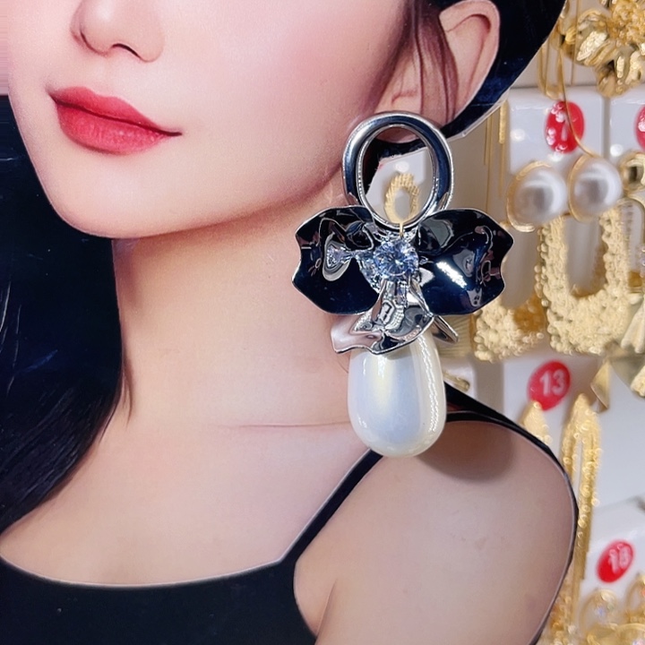 仿珍珠铁合金合金饰品耳饰17