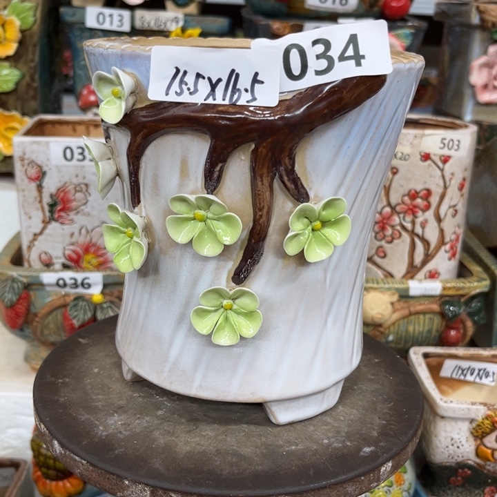 紫砂花盆粗陶材质多肉花盆