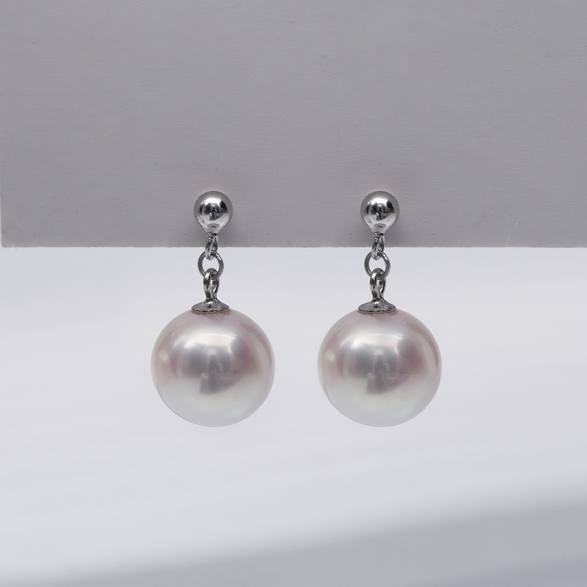 【暴风吹】淡水珍珠大龙珠耳坠耳饰10-11mm