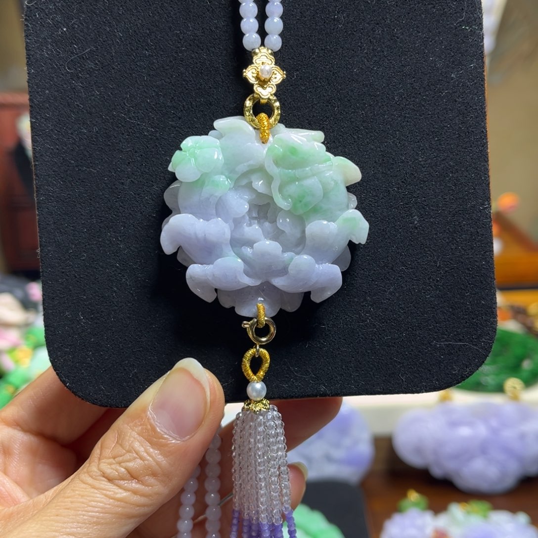 翡翠未镶嵌颈饰天然翡翠