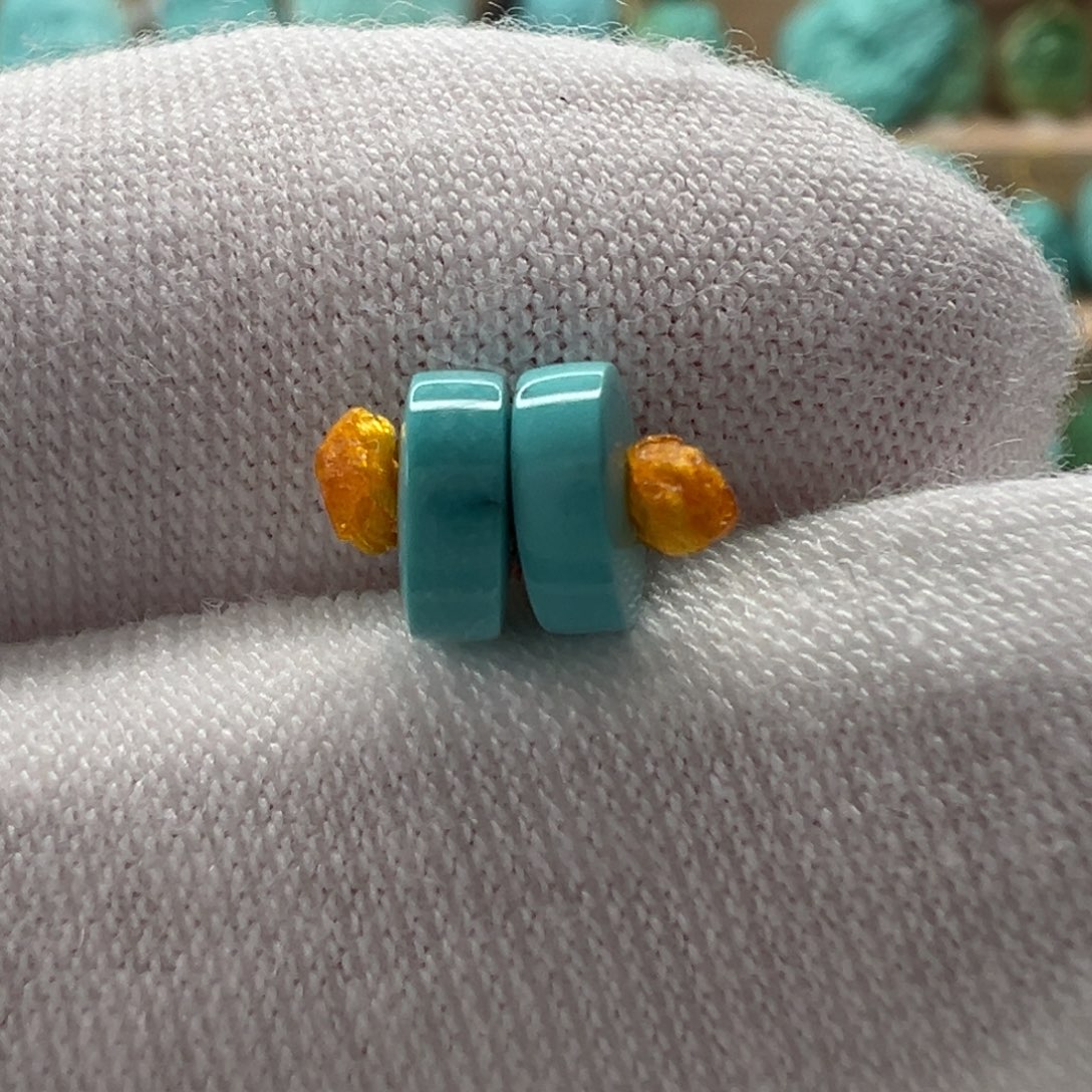 未镶嵌绿松石配饰6*2.4