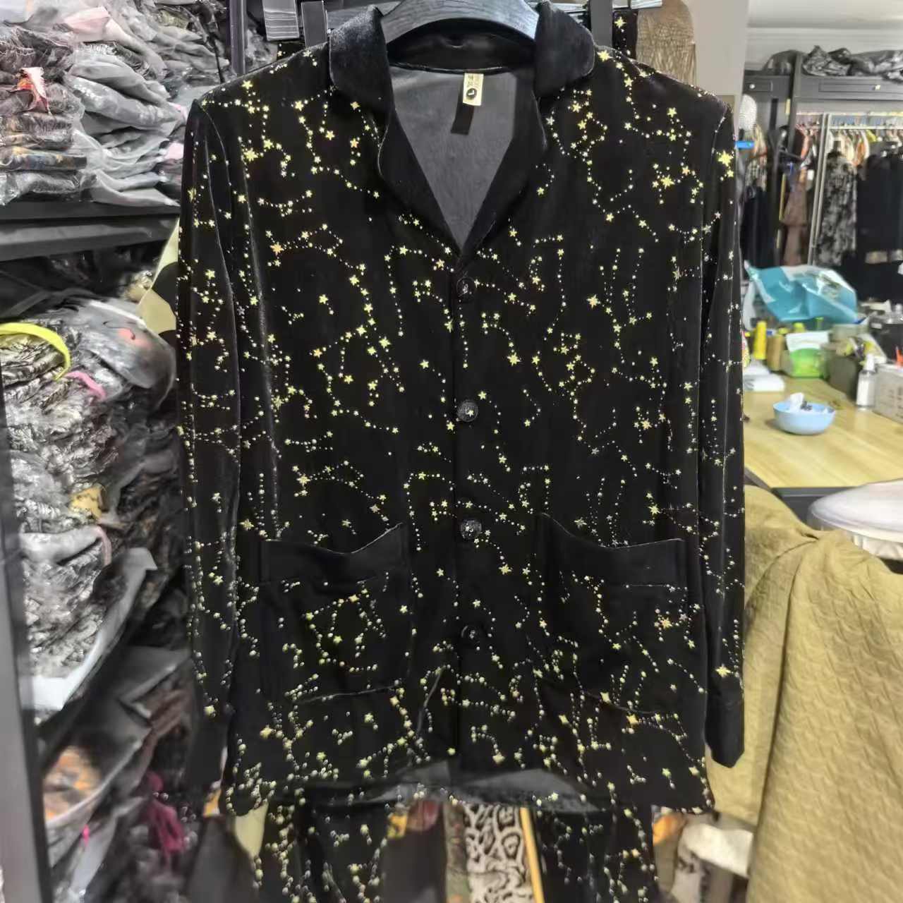 特价款L  男士黑色家居服  