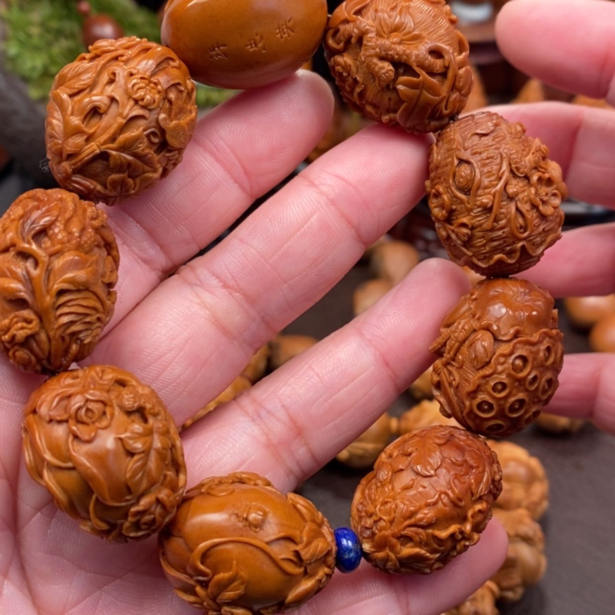 【闪购商品】橄榄核手串花开富贵