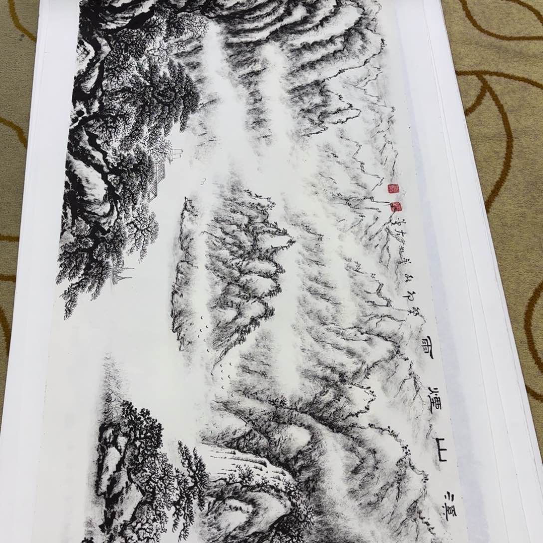 国画水**基法云普川四尺李欣主播