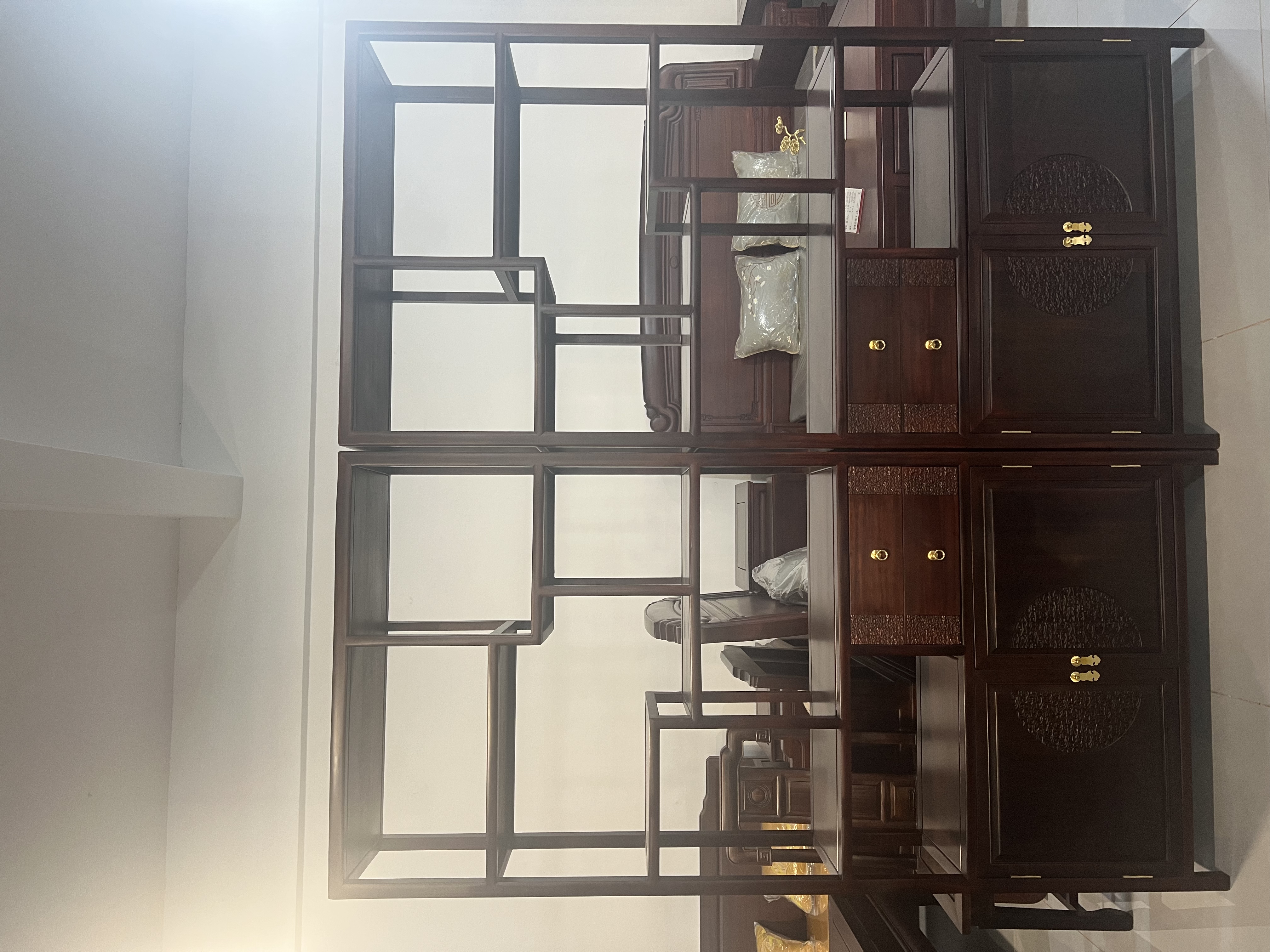 南美博古架两件套