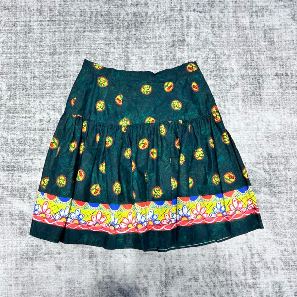 99新 maje DG 绿色樱桃短裙 腰围72 41064