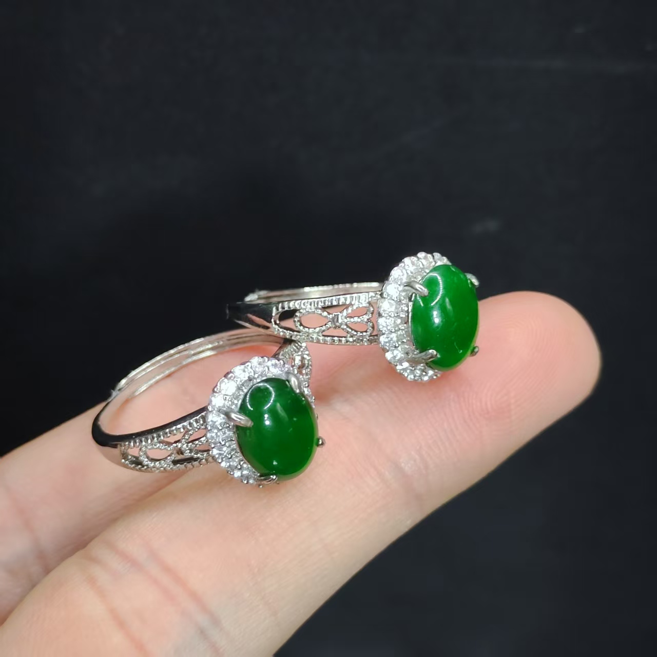 【龙龙严选】翡翠戒指YQ【多样性发其一】约8-7mm