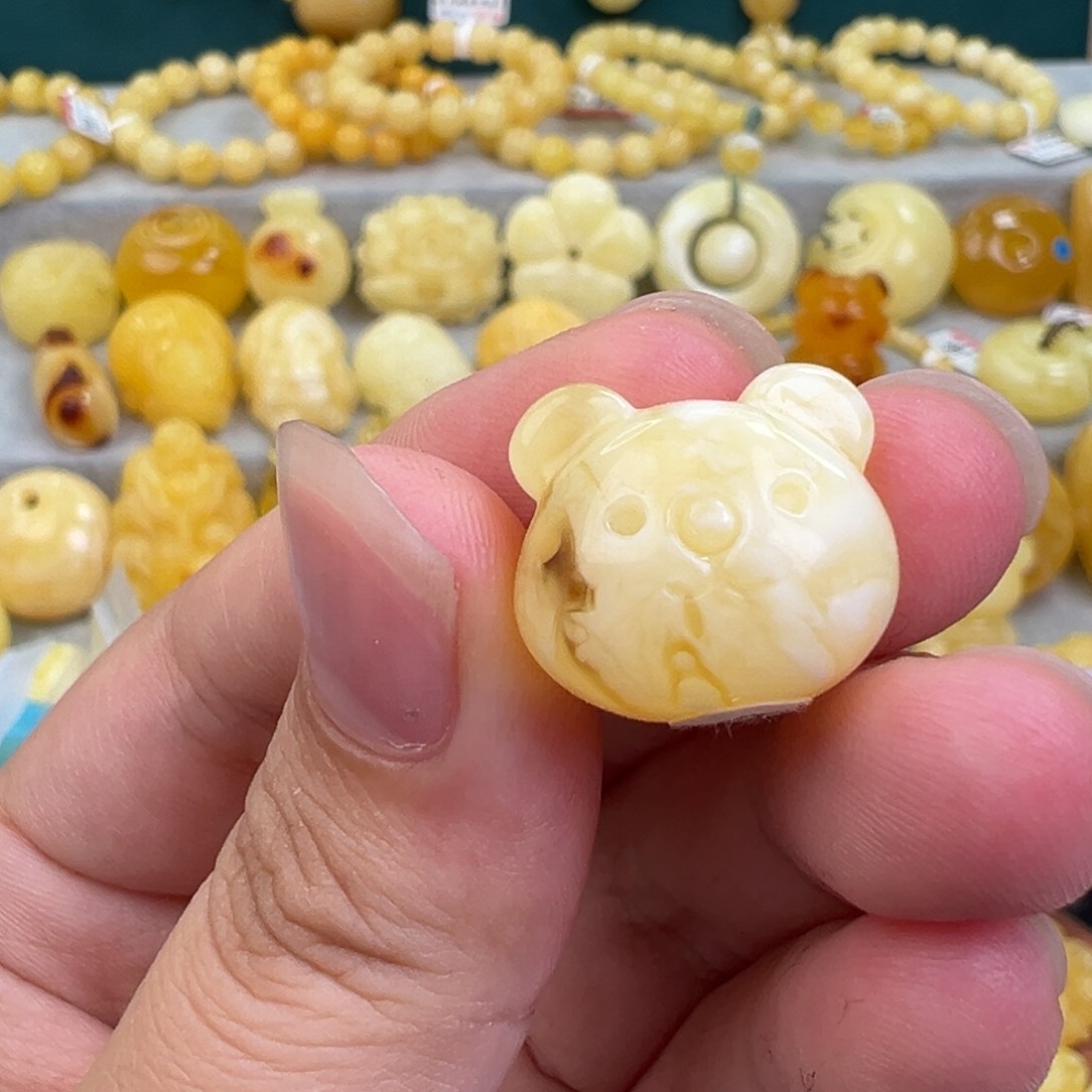 未镶嵌琥珀手链蜜蜡