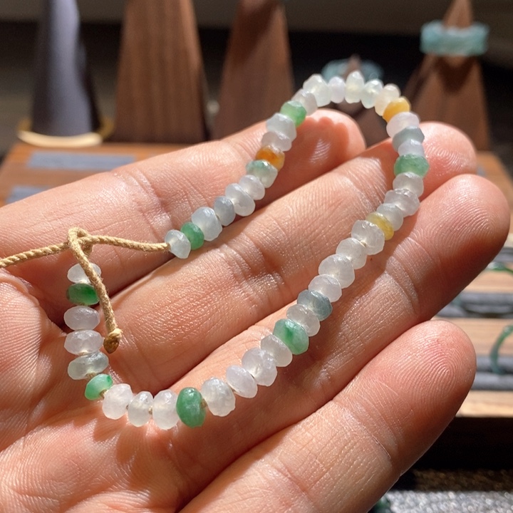 【闪购商品】未镶嵌手链翡翠流****留手串随形手工