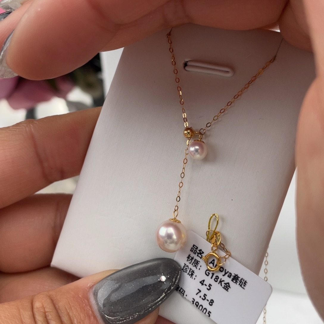 海水珍珠颈饰18K金镶嵌