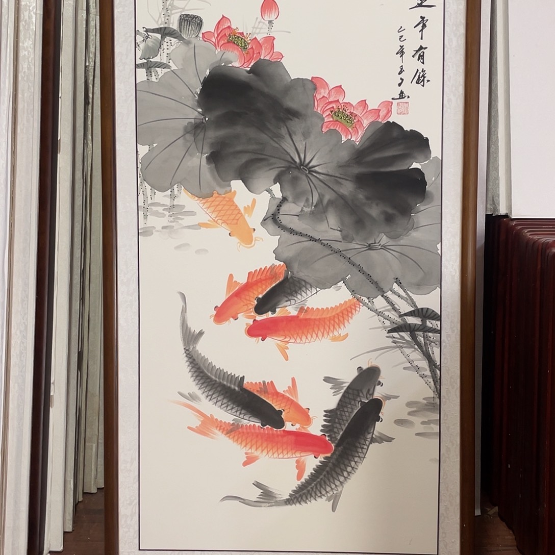 国画带框尺寸63*123厘米