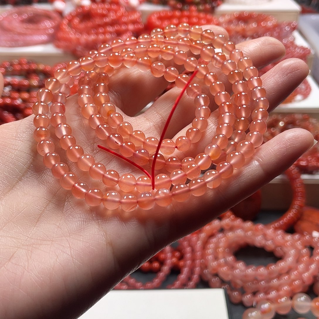 南红玛瑙未镶嵌手链