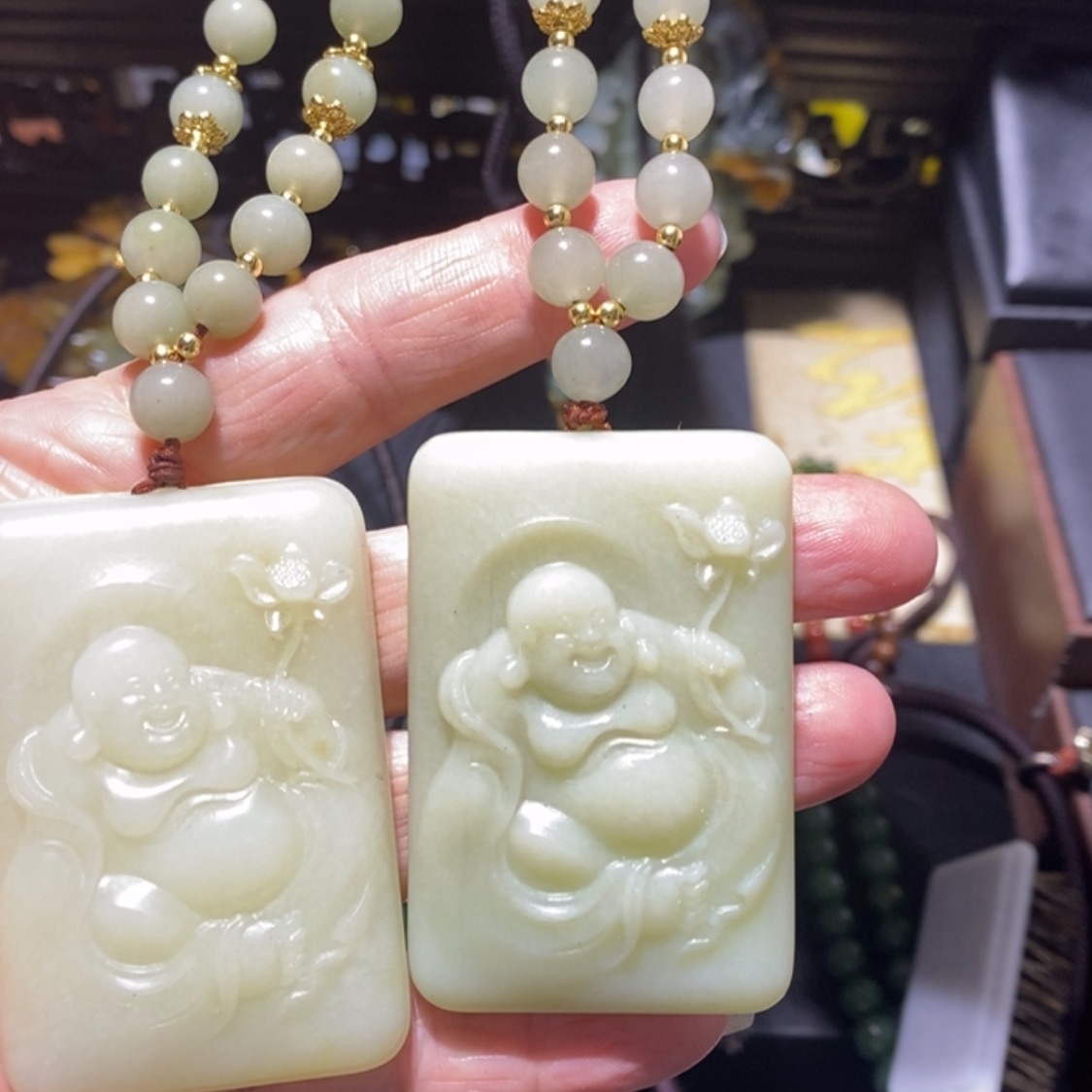 【闪购商品】岫玉毛衣链未镶嵌