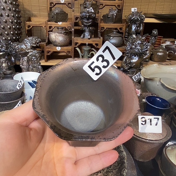 高温柴烧陶泥主人杯