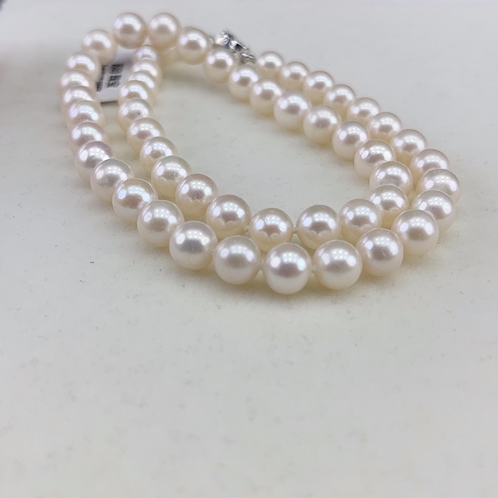 淡水珍珠银S925镶嵌颈饰8➕极光炫彩高品