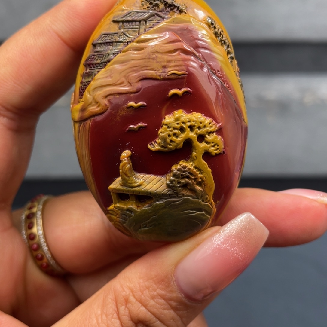 南红玛瑙颈饰未镶嵌