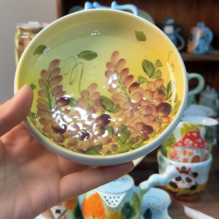 陶景德镇釉下手绘陶瓷 