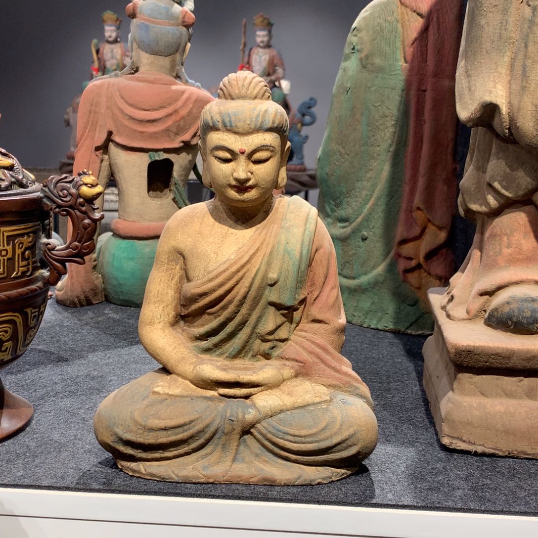 巴***子木不包邮 木雕摆件高20厘米