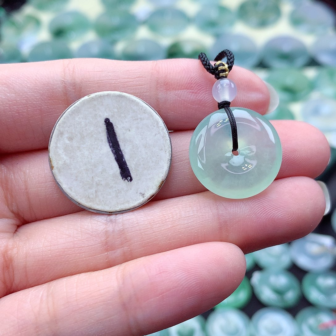 翡翠颈饰未镶嵌89尺寸18.8-5.7