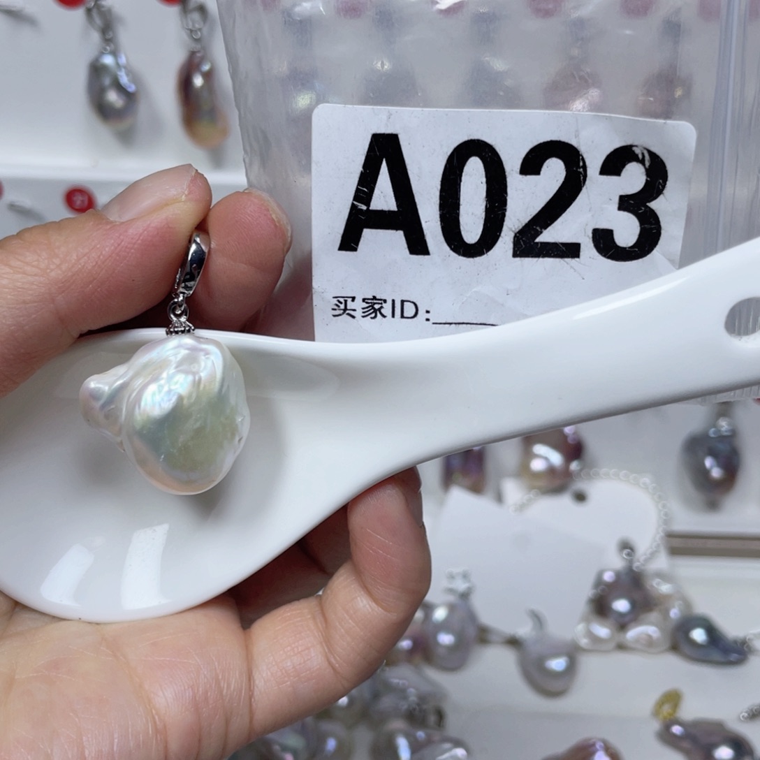 淡水珍珠巴洛克银S925镶嵌