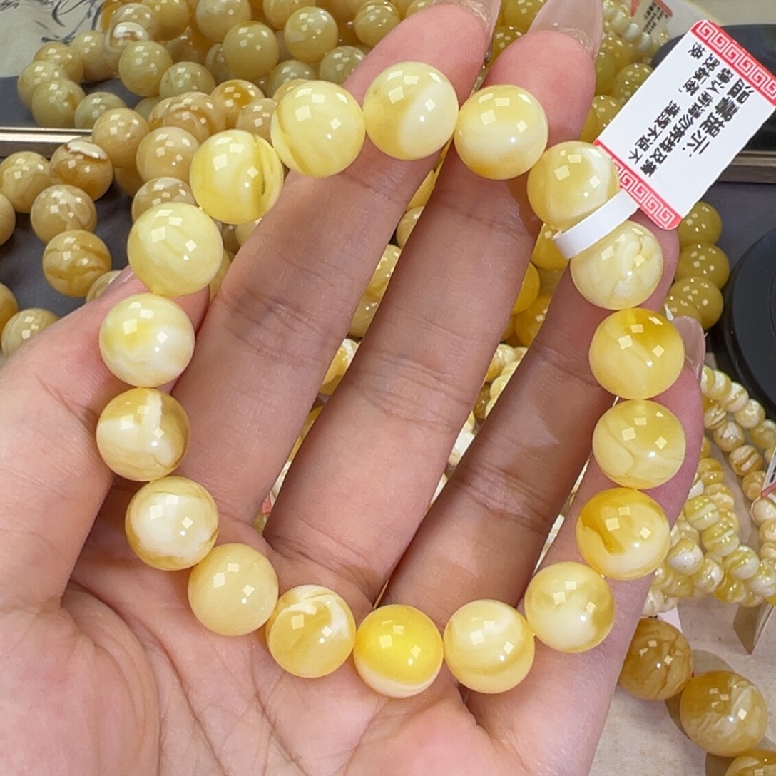 手链琥珀未镶嵌妖花