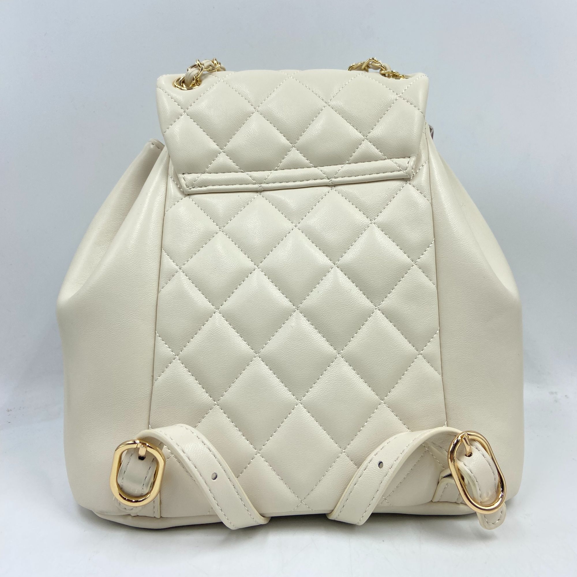 LQ-WITH-QUEEN真皮女包双肩小书包白色10898