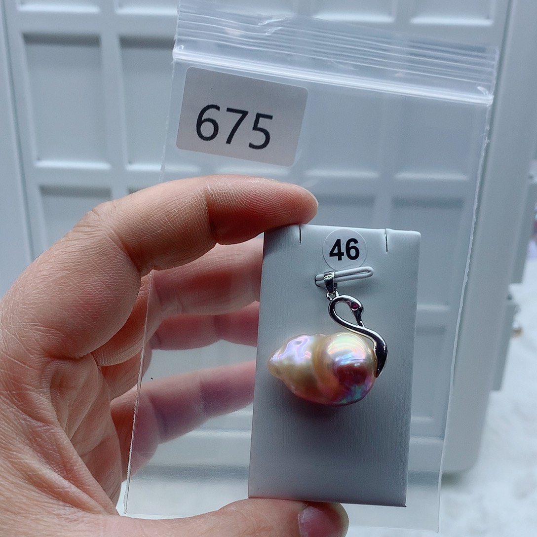 淡水珍珠合金吊坠(不含链)