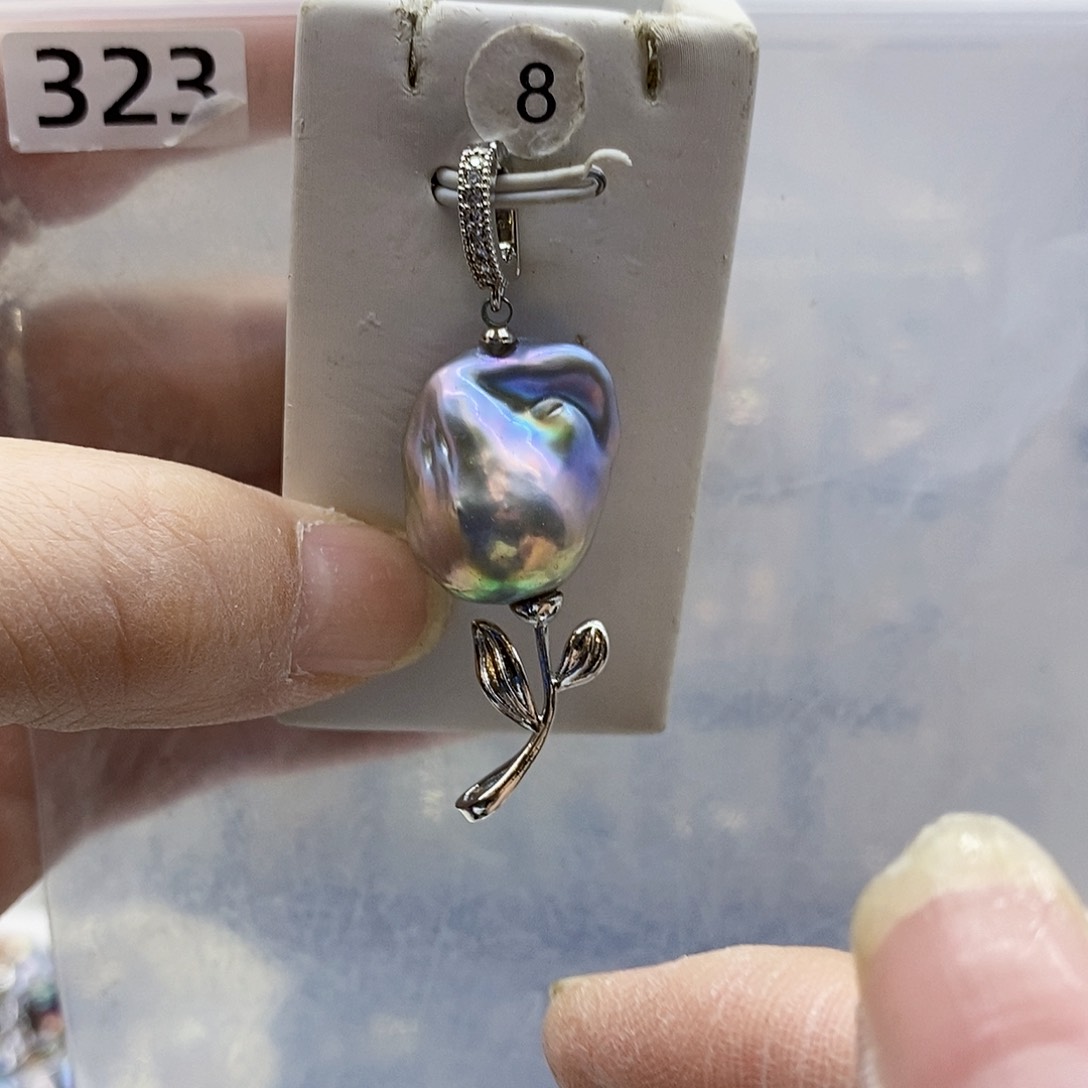 颈饰合金淡水珍珠