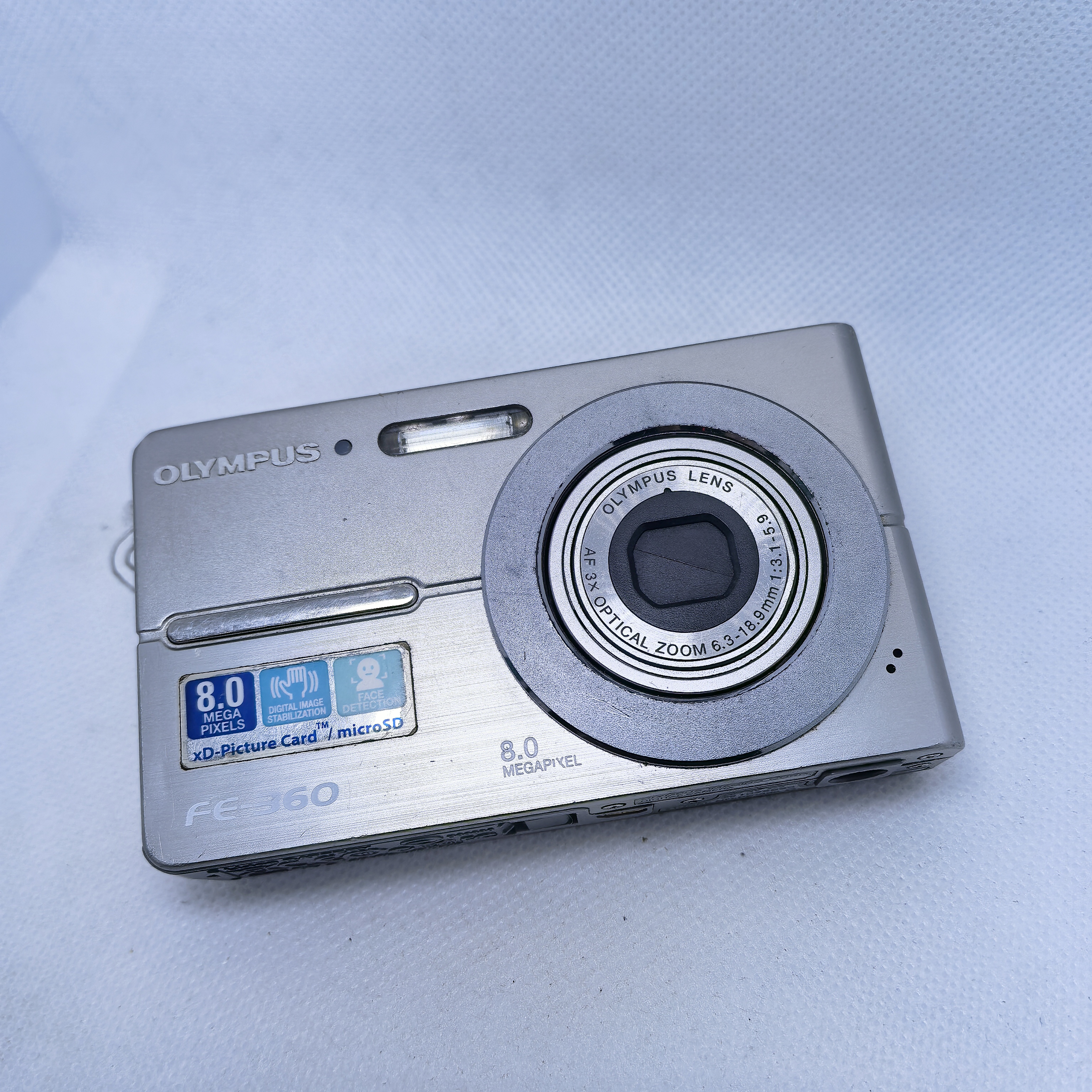 95新 Olympus/奥林巴斯 奥林巴斯FE-360 内存卡读卡器自备 NO退换