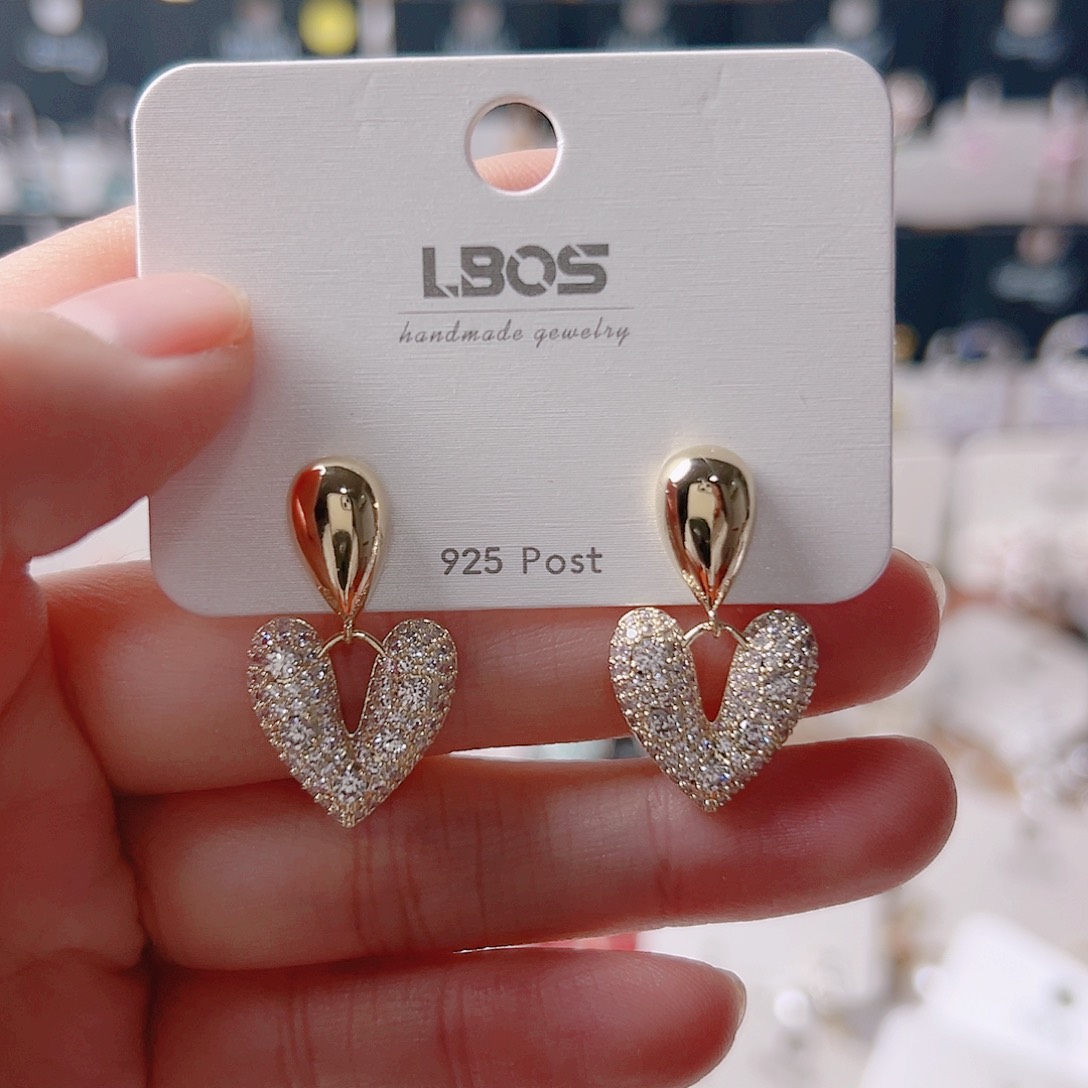 琉璃铁合金合金耳环的