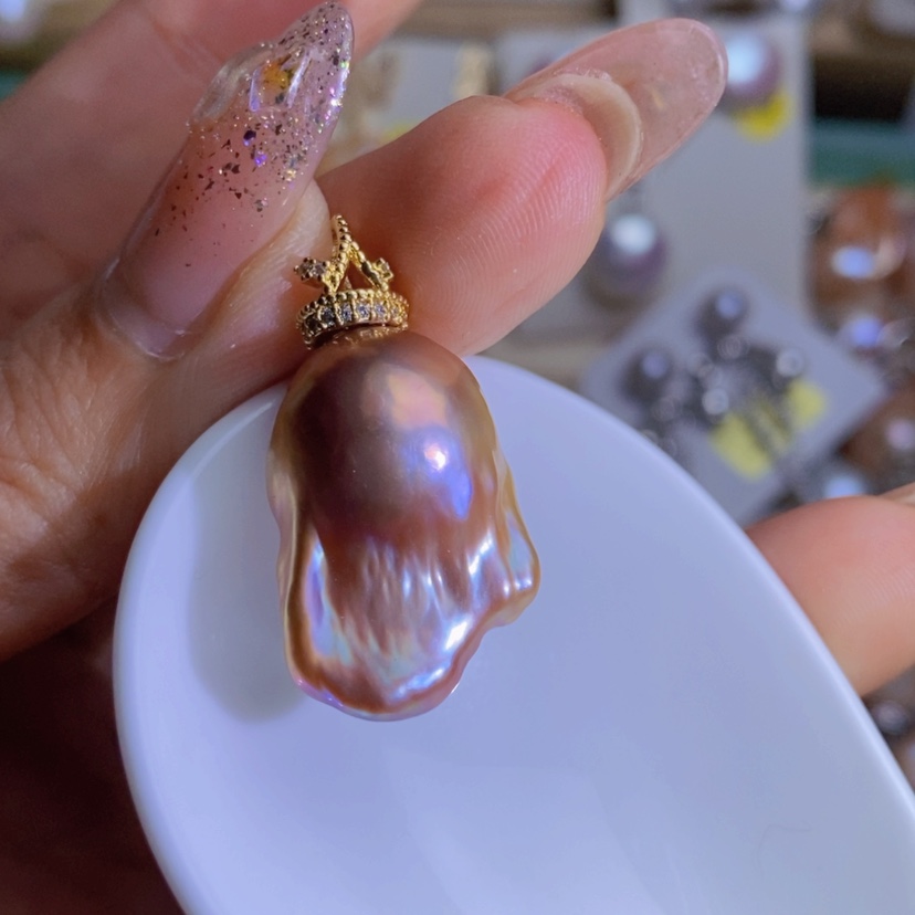 【闪购商品】淡水珍珠天然淡水珍珠合金
