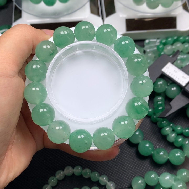 石英质玉手串未镶嵌14mm左右