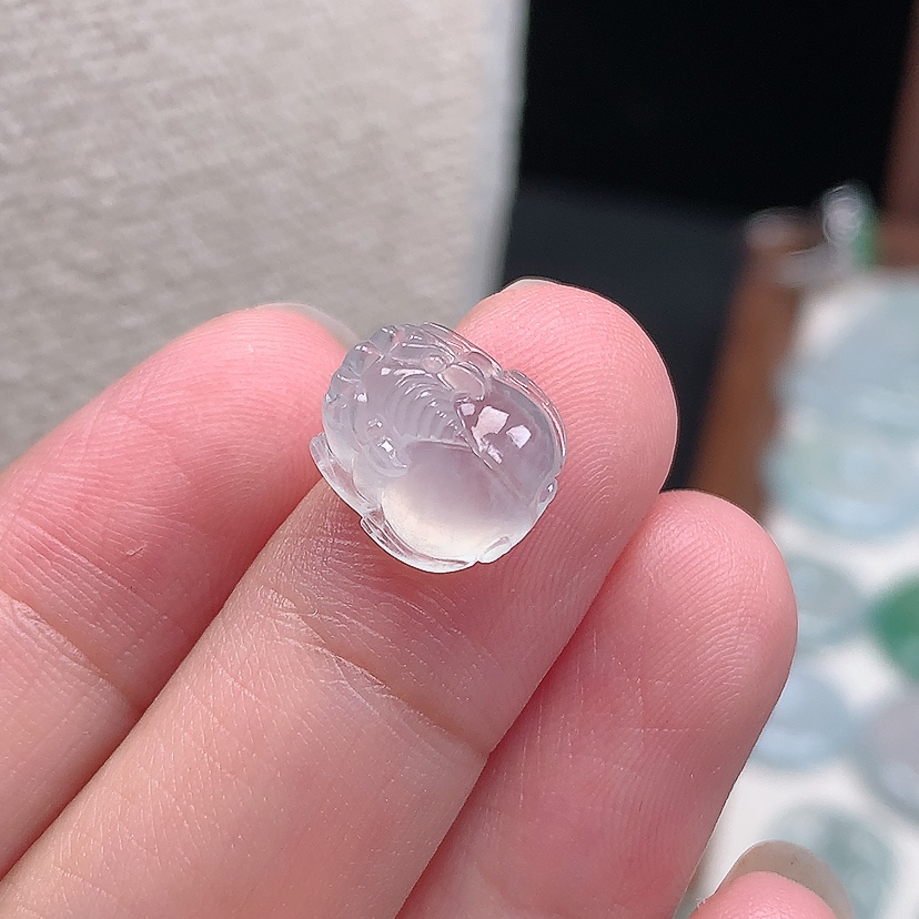 缅甸天然翡翠A货玉石冰种貔貅吊坠饰品百搭11.5*10.5*5.9mm