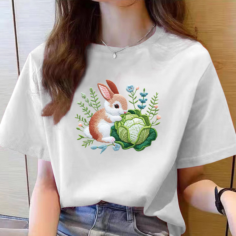 【6-2新】2025纯棉男女同款纯棉T恤短袖t恤男女夏季ins潮牌潮