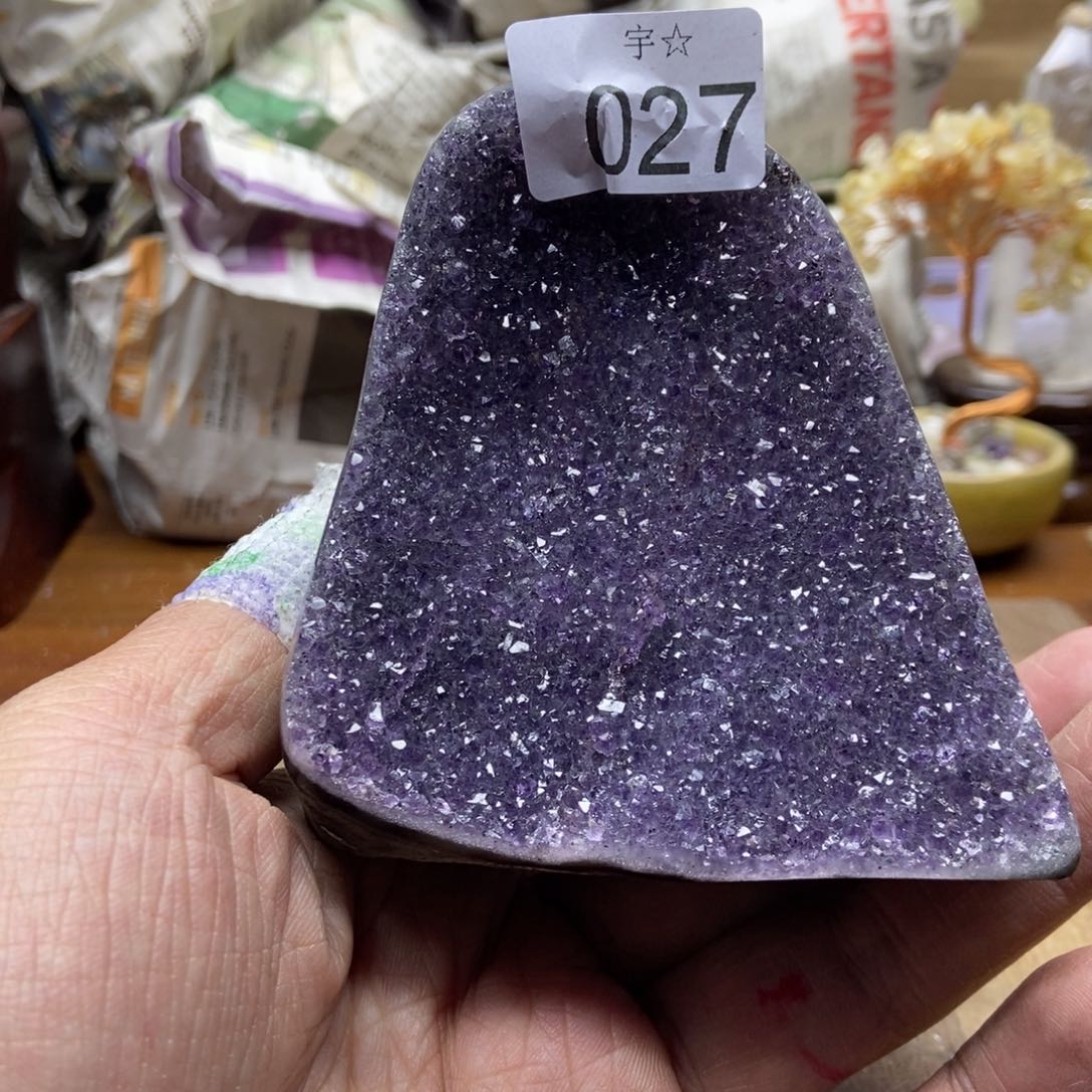 紫晶天然水晶摆件未镶嵌