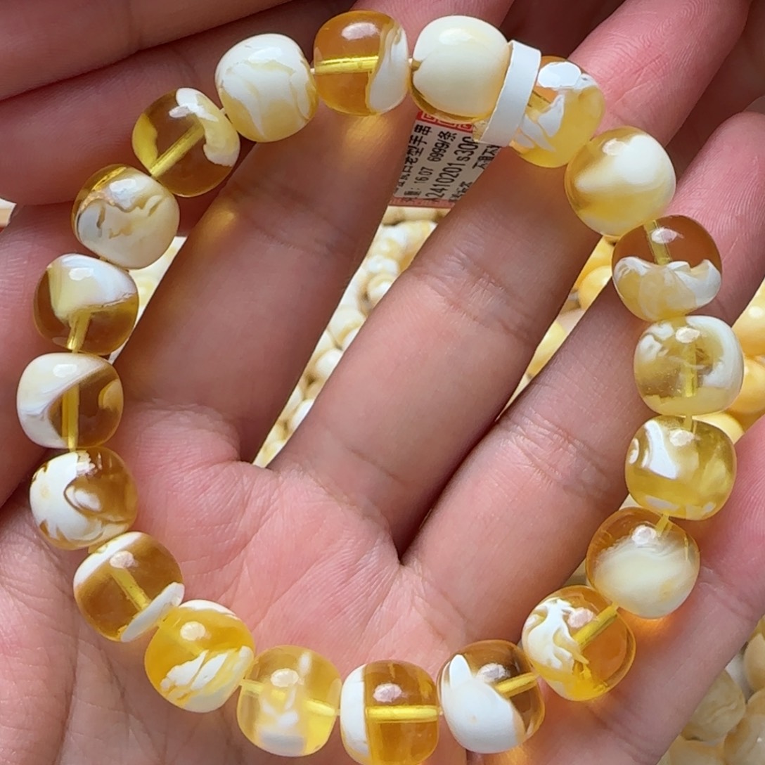 未镶嵌琥珀手链蜜蜡
