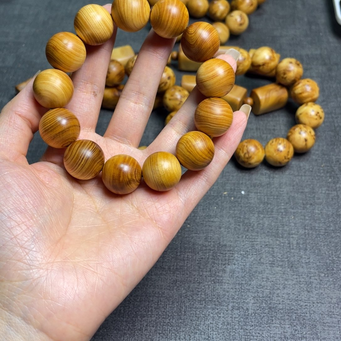 柏木1.8黄泥膏蚕丝蜜纹