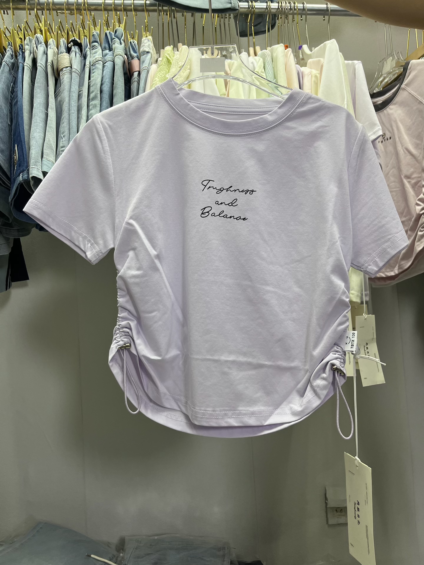 女童夏季紫色白色辣妹 sw