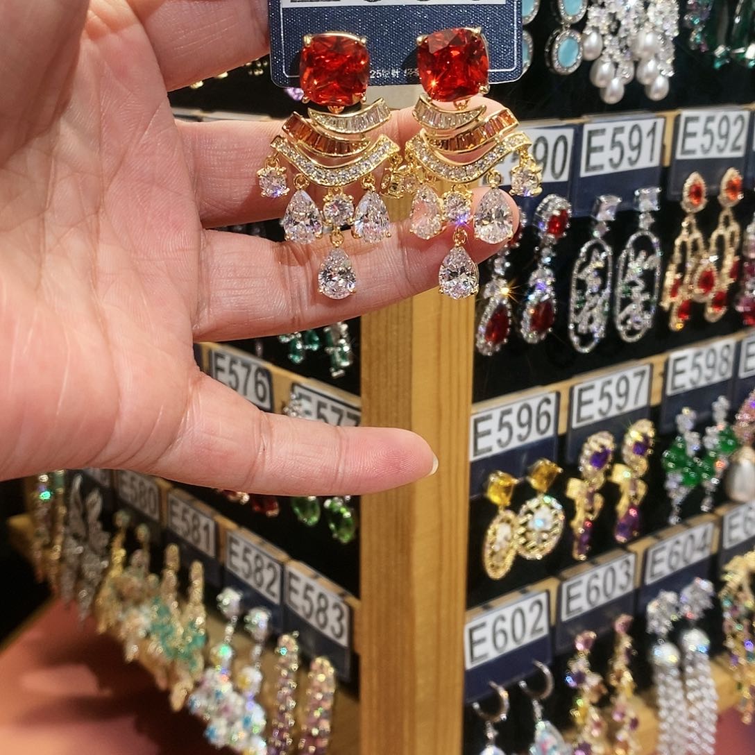 【闪购商品】纯铜925银锆石华*