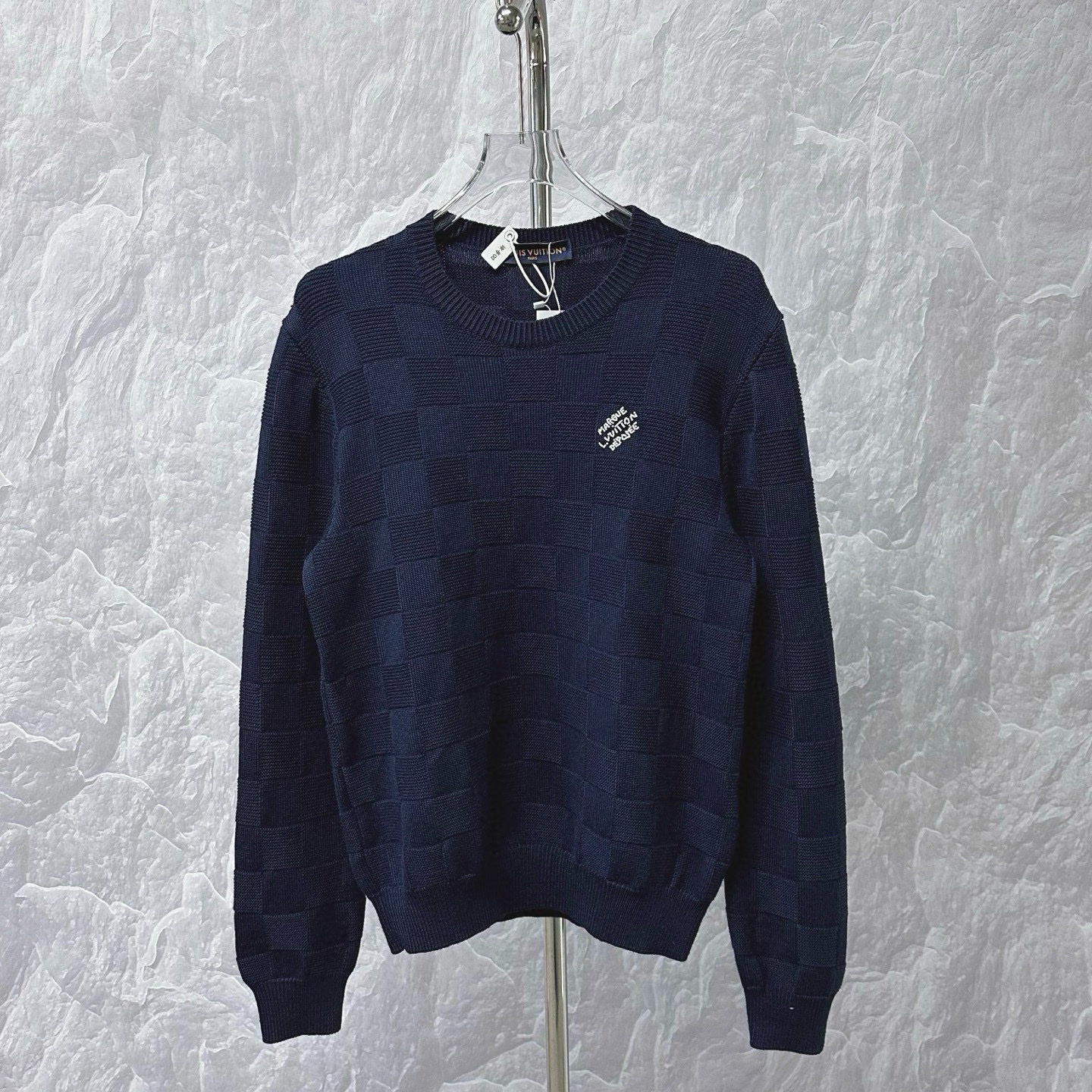 未使用 LouisVuitton/路易威登  S24菲董棋盘格毛衣 L码 D11357