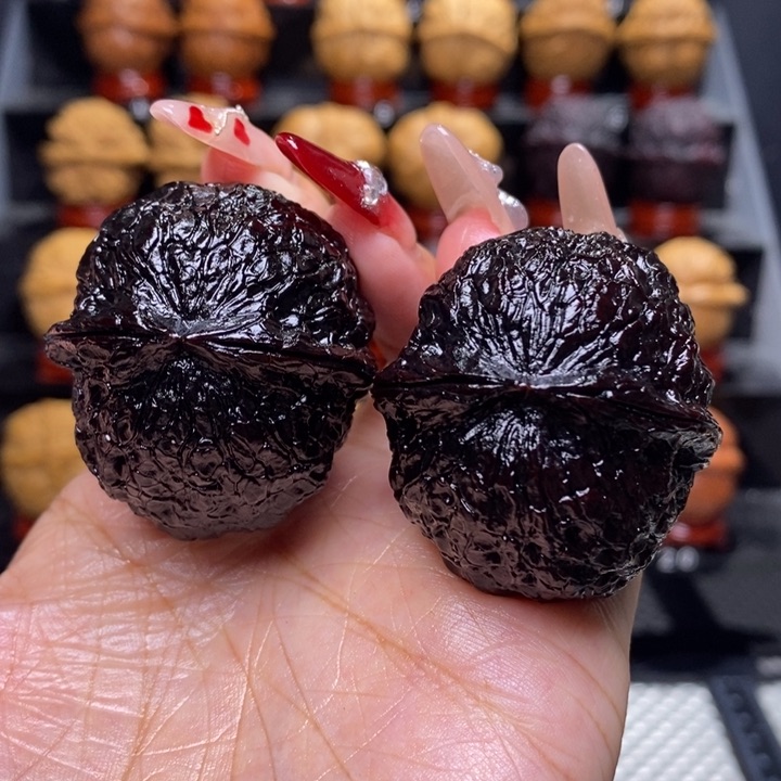 文玩核桃把件$**陈金丝绣球5号