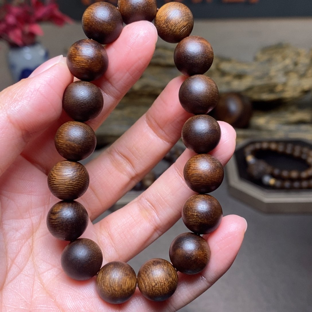 沉香手串越南芽庄玉化黄棋楠1.2