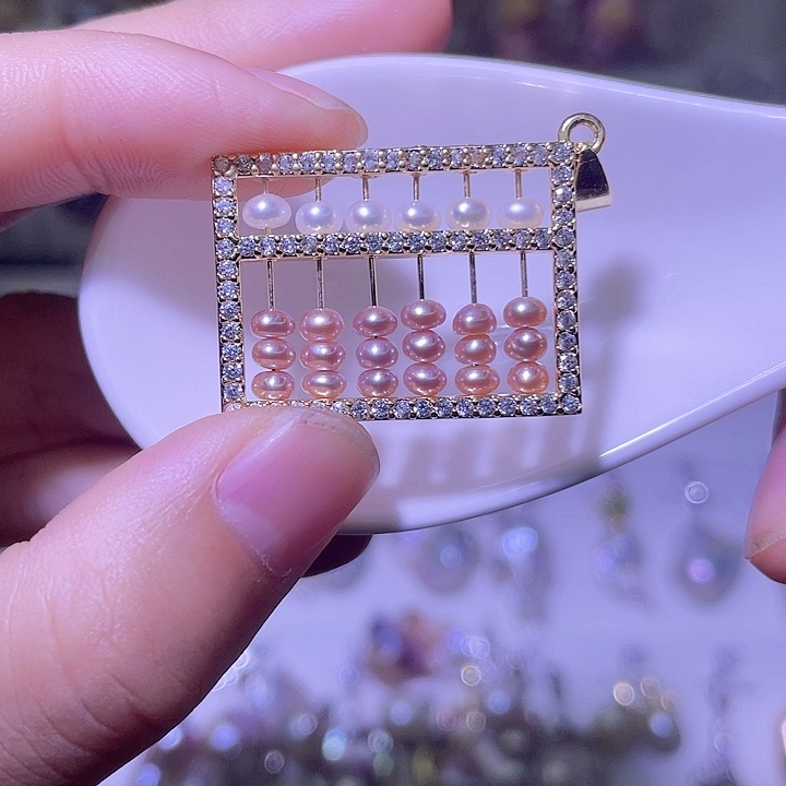 淡水珍珠合金颈饰08