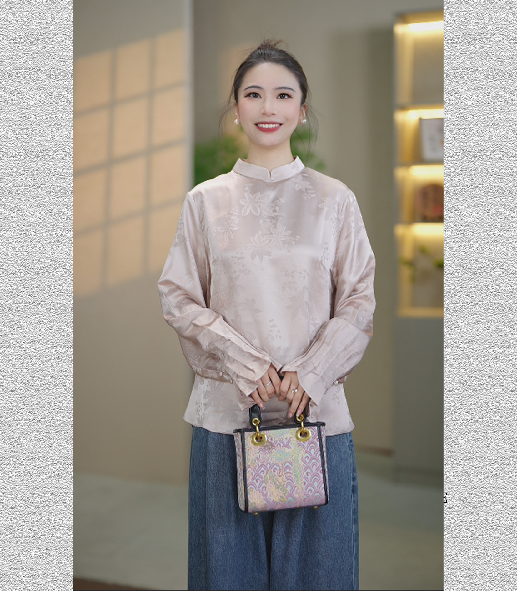 锦丝院【粉桃】衬衫女款外穿洋气女人味高级感6526839