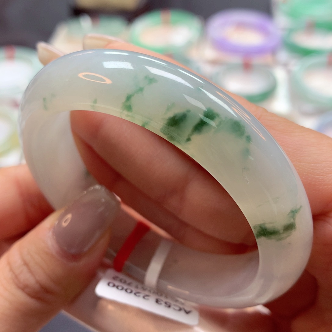 翡翠手镯未镶嵌53正5号88