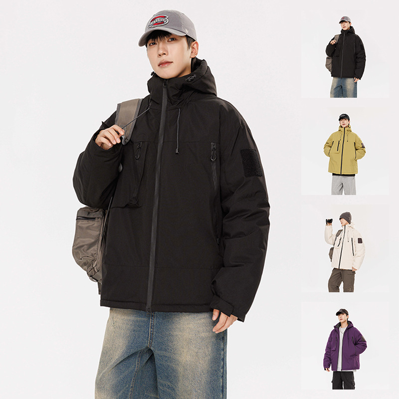 J91升级款石墨烯冲锋衣男秋冬款加绒加厚保暖棉服防风防水爬山宽