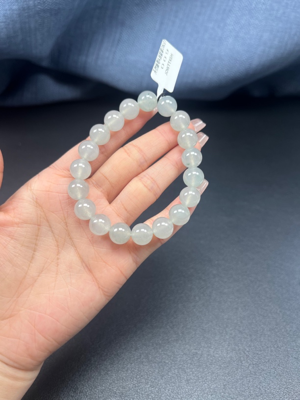 天然翡翠a货毛货定制手串