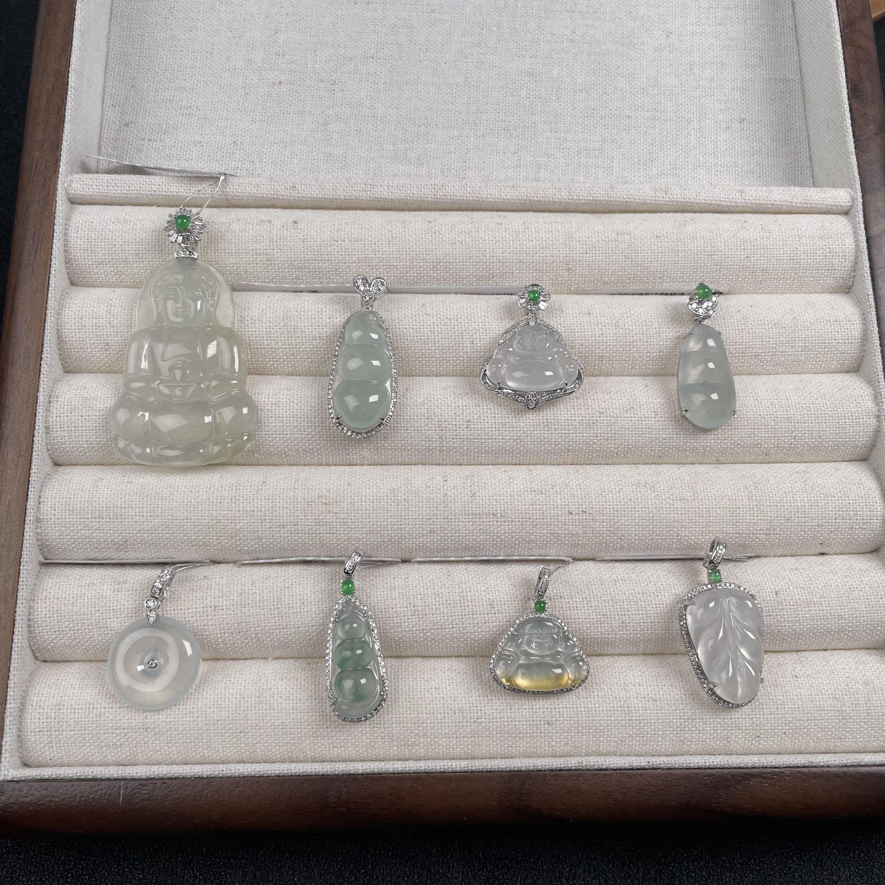 翡翠-18k金-吊坠-多样性发其一|YJ03|CXQ21