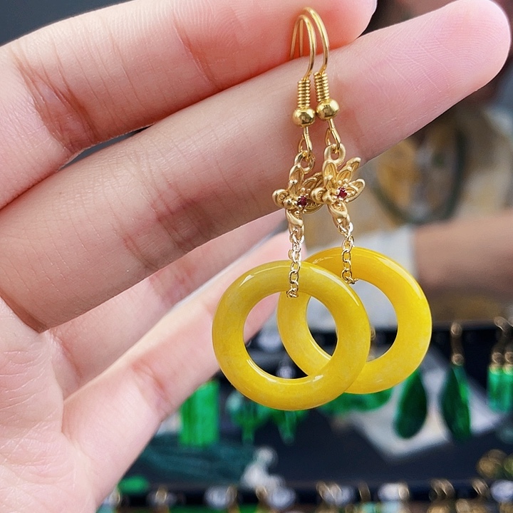 翡翠耳饰未镶嵌饰品