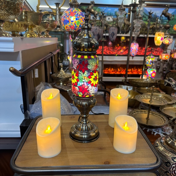 43*10  台灯复古浪漫卧室小夜灯咖啡厅酒店土耳其手工装饰台灯